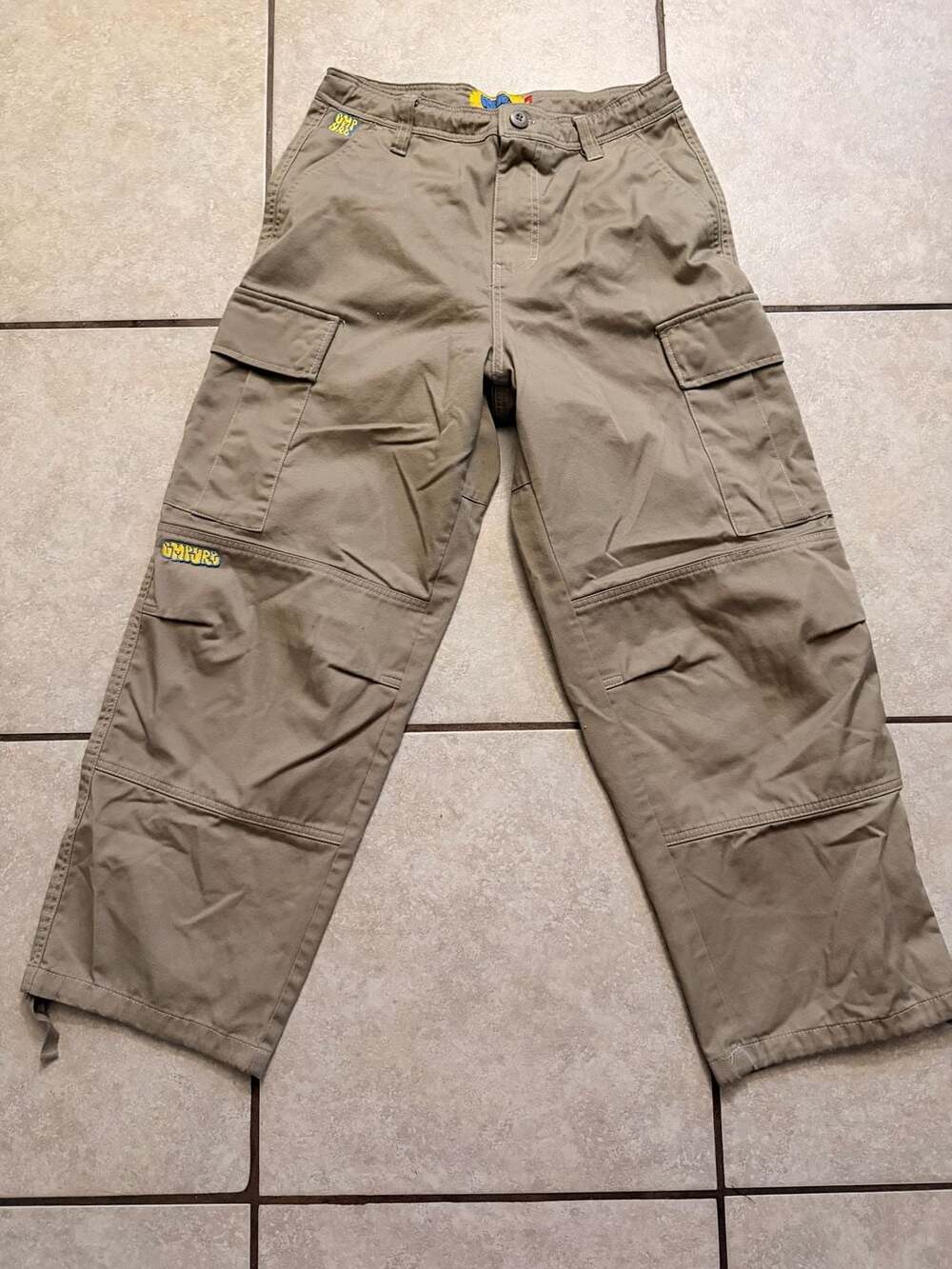 Empyre Ultra Loose Khaki Cargo Skate Pants